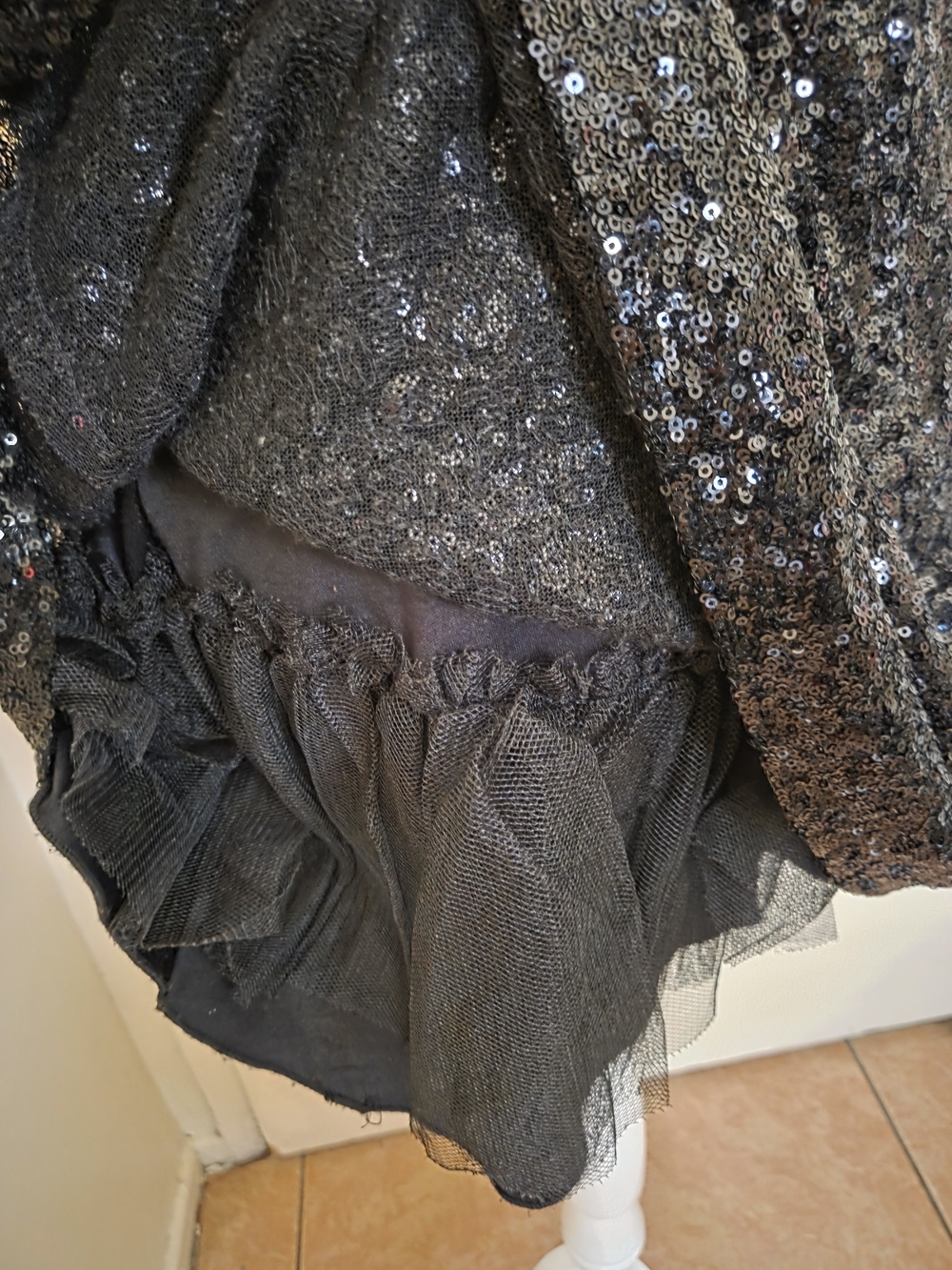 B Darlin Black Sequin Sleeveless Mini Dress - Picture 4 of 5